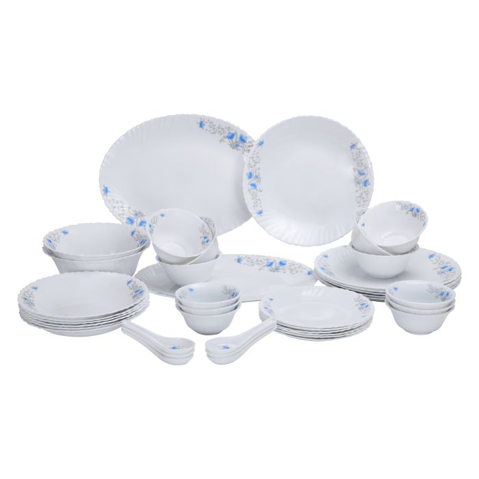 Royalford RF5035 Opal Glassware Dinner Set, 40 Pcs