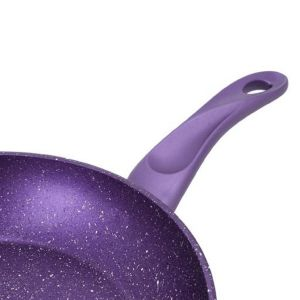 Royalford Frypan With Durable Granite Coating - Aluminium - Purple - RF10262-Purple