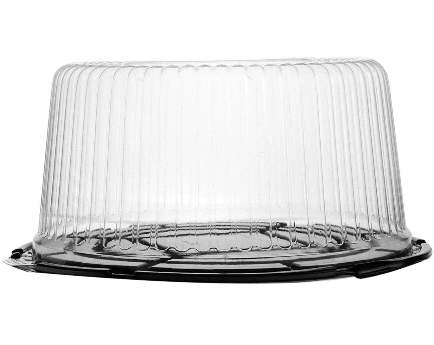 Black Base Cake Container 12 Inch with Clear Lids 50 Pieces