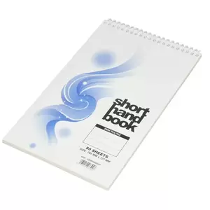 20-Piece FIS Spiral Shorthand Book Single Ruled (80 Sheets x 20-Piece) 127x205 mm Size - FSSH50G80S