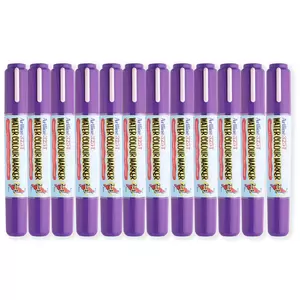 Artline 325T Water Colour Marker 2.0-5.0mm, Purple Color, Pack of 12 pcs. Acrylic Fibre Tip - ARMK325PU