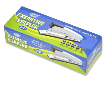 FIS Executive Stapler Chrome Plated Body, (L)190 x (W)42 x (H)60 mm Size - FSSFC101