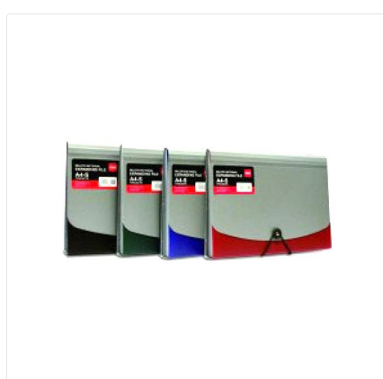 DELI EXPANDING FILE 7POCKETS ASSORTED 12PCS E38151