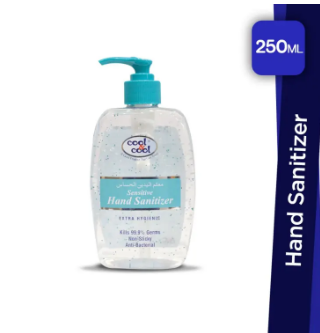 Cool and Cool Hand Sanitizer Gel Sensitive 250 ml