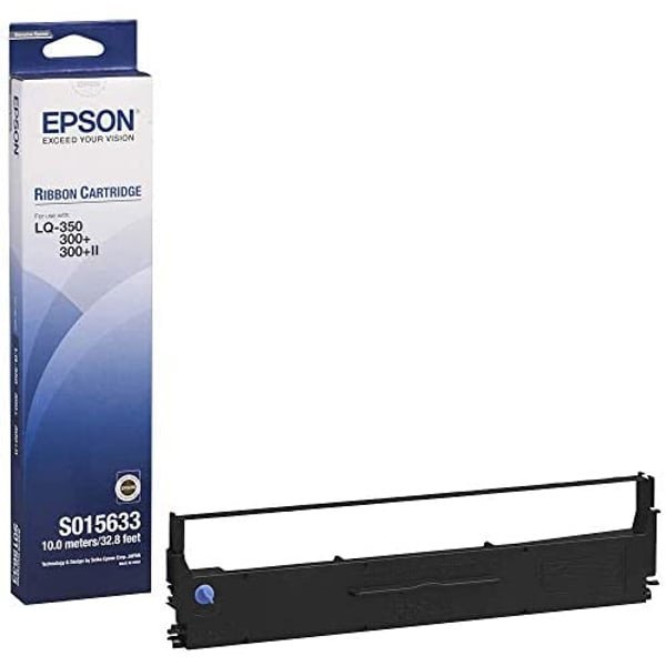 Epson C13S015633 Black Ribbon Cartridge For LQ-350 , 300+, 300+ii