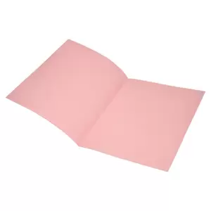 100-Piece FIS Square Cut Folders Without Fastener, Kendal Manila, Pink Color, 225gsm A4 Size - FSFF9A4KPI