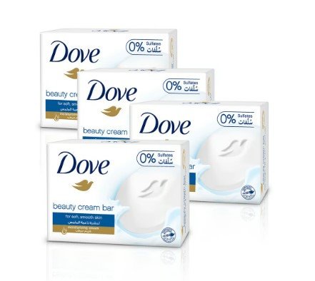 Dove Beauty Cream Bar Soap Value Pack 4 x 125 g