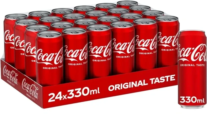 Coca Cola Carbonated Soft Drink Can x 24 x 330 ml