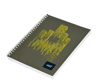 Light LINBA41806S A4 Spiral Cover Notebook (Pack of 10 Pcs x 100 Sheets)