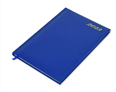 FIS A5 Diary 2023 English (1-Week at a glance) Blue - FSDI78EV23BL