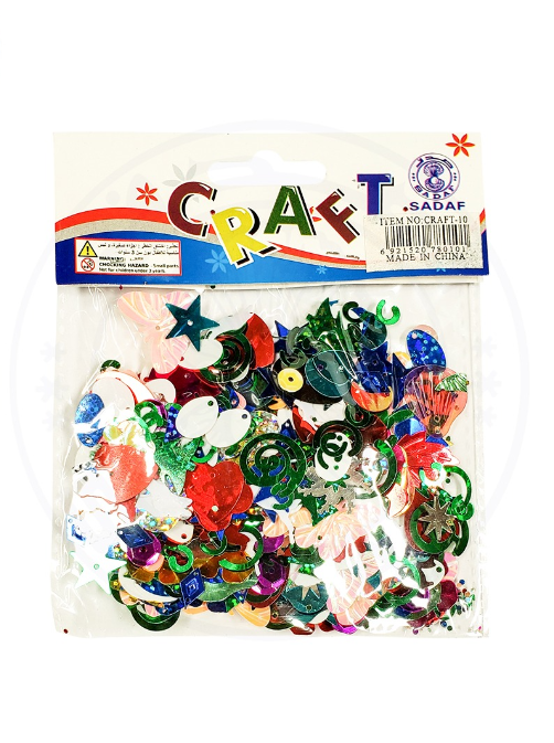 SADAF ART & CRAFT SEQUENCE DECORATION MIX 20G/PKT PD-30