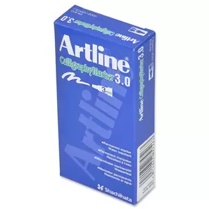 Artline Calligraphy Marker Pack of 12 Black 3.0mm - ARMKEK-813BK