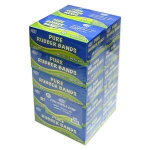 10 Boxes FIS Pure Rubber Bands, Size 30 Yellow - FSRB10030