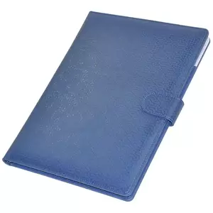 FIS Executive Folder with Writing Pad Italian PU 24x32cm, Blue - FSGT2432PUBLD4