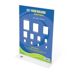 FIS Sign Holders Vertical Double Sided Upright, 158 x 225mm Size - FSNA158X225