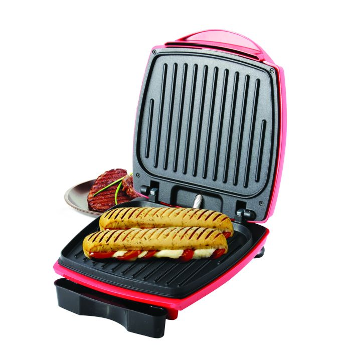 1100W Multi-Functional Grill Maker - Non-Stick Plates With Drip Tray & Griddle  Toasty Maker, Stainless Steel Panini Press, Cord-Warp For Storage, Ideal  For Breakfast