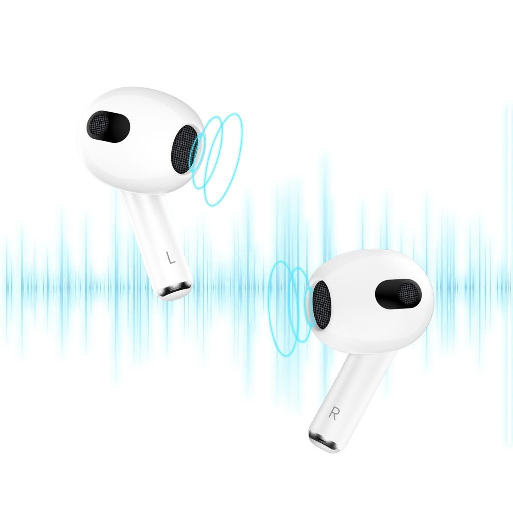 Green True Wireless Earbuds 3 - White