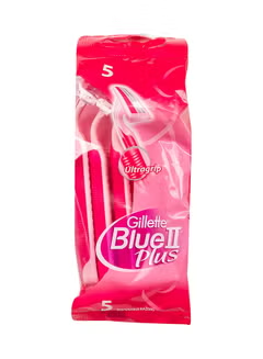 Blue II Plus Disposable Razor for Women - 5 Pieces pink