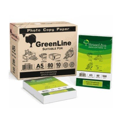 Greenline A5 Photocopy Paper 80 gsm (Box of 10 reams)