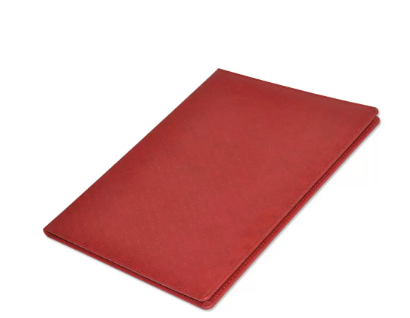 FIS A4 Certificate Folder Italian PU 1-Side Padded Cover, Maroon - FSCLCHPUMRD5