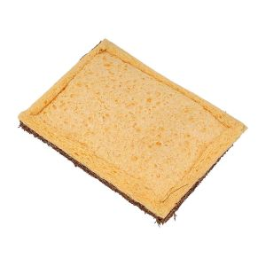 Royalford Cellulose Sponge Stitched - Coconut Fiber - Brown, Yellow - 0025 KG - 6294016423791