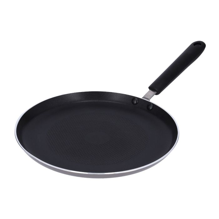 Royalford Non-Stick Pancake Pan, 26CM - Induction Crepe Pan With Heat Resistant Handle, Griddle Dosa Tawa - Ideal For Crepe Chapatti Pancakes Dosa Omelettes Flatbreads Fried Eggs Tortilla