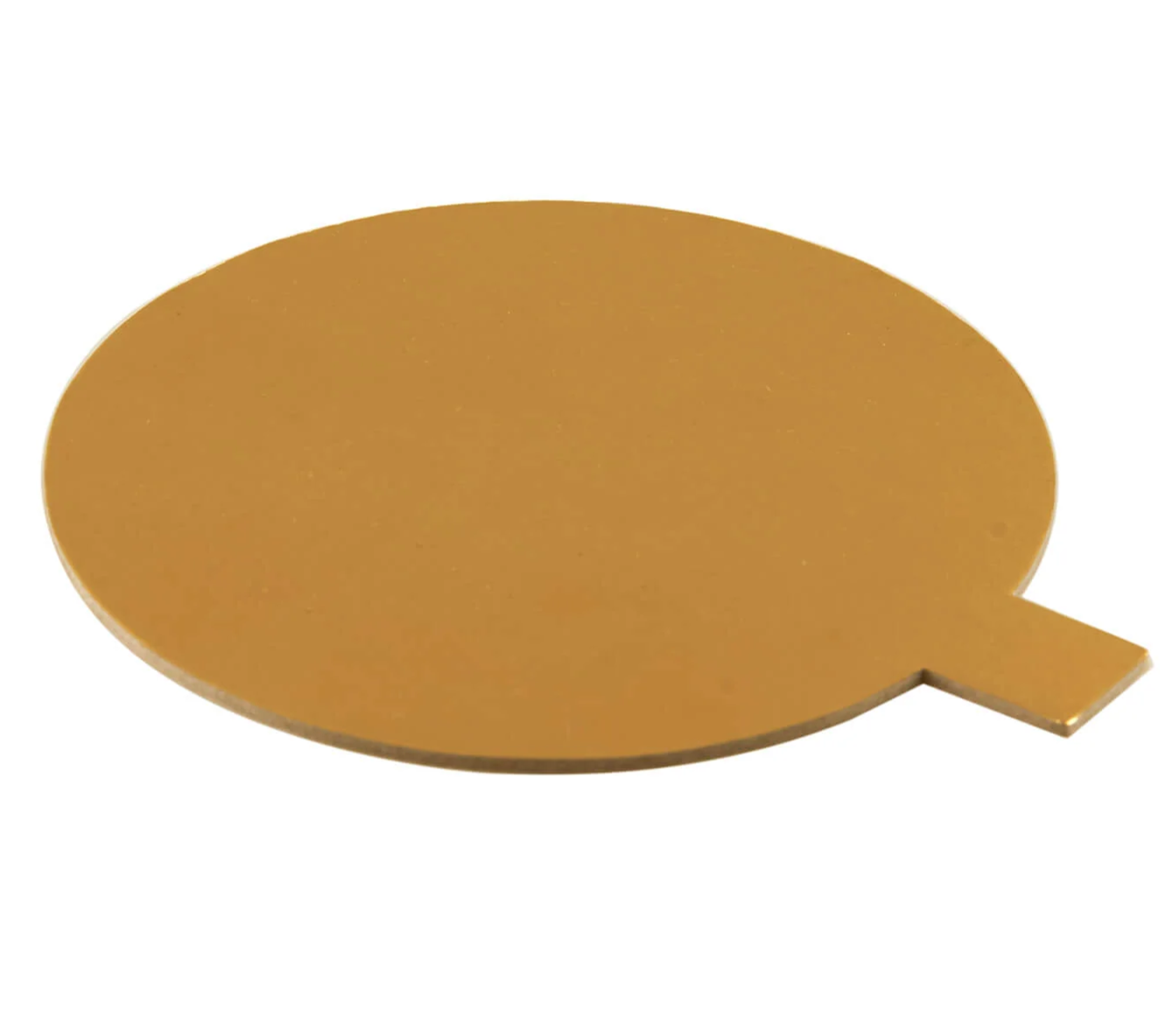 Round Gold Single Cake Piece Board 100 Pieces