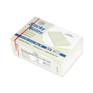 FIS Sticky Note Pad, 4X6 inches, Pack of 6, Ruled Pastel Green -FSPO4X6RPGR