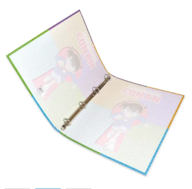 Pack of 48 A4 Round Ring Binder Green/Purple/Blue