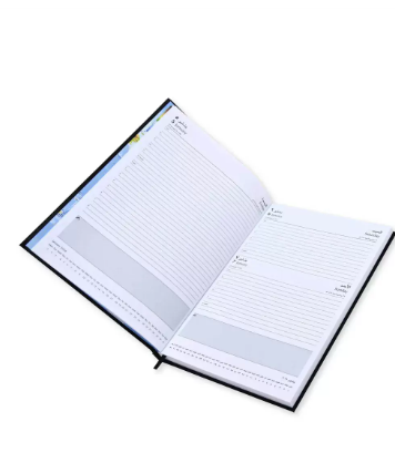 FIS A4 Diary 2024 Arabic/English (Saturday & Sunday Combined) Black - FSDI48AE24BK