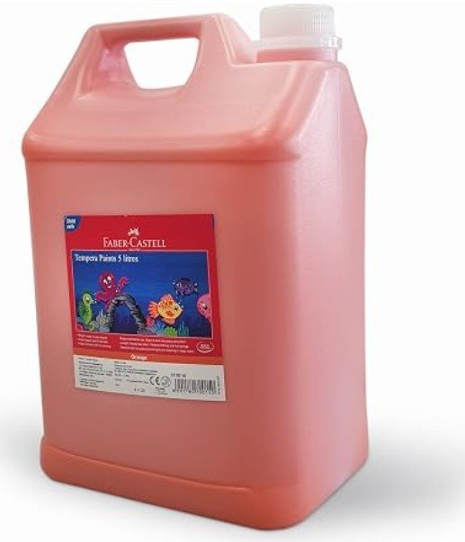 Faber-Castell Tempera Paints 5 Litres Orange