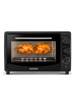 Electric Oven Multifunction With Double Glass And Rotisserie For Toasting/Baking/Broiling 45 L 1800 W TRO45RDG-B5 Black