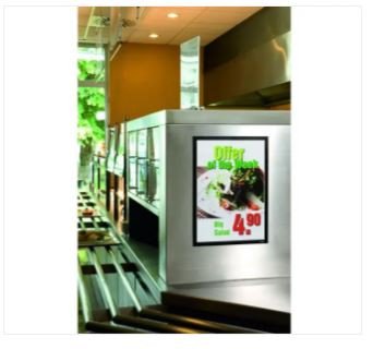 DURABLE 4873-01 DURAFRAME MAGNETIC, A3 SIZE, BLACK COLOUR