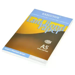 10-Piece FIS Executive Laid Bond Paper A5, Meadow Green 50-Sheets - FSPDEX50MGR