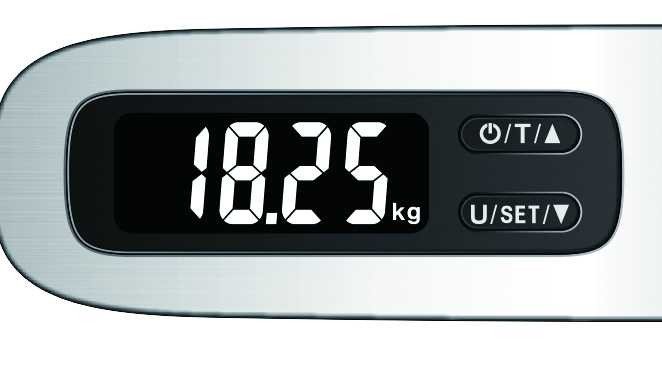 Green Lion Digital Luggage Scale 50KG Max - Silver