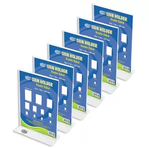 FIS Sign Holder, Up Right Double Sided, 118X166 Mm Pack of 6 Pieces -FSNA118X166-6