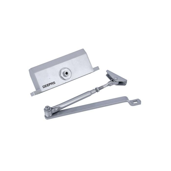 Geepas GHW65057 Door Closure - Durable Material With Double Speed Leak Free Hydraulic Working | Max-65 Kg Door For Office, Showrooms, Shops & More | 1 Years Warranty