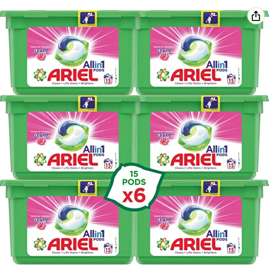 Ariel 3 In 1 Pods Touch of Freshness Downy Laundry Detergent 15