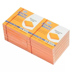 FIS Sticky Note, Fluorescent Orange Colours, Size 3 x 3 Inch, 100 Sheets, Quantity per Pack 12 - FSPO33FOR