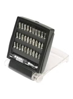 31-Piece Screwdriver, Bits Set And Magnetic, Bit Holder For, Screwdriving A7122-XJ Black,/Silver