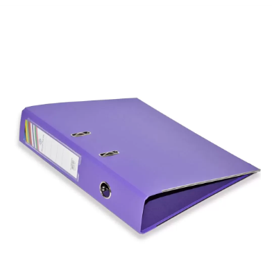 FIS 10-Pieces PP Lever Arch File, 8cm, F/S Size, Violet - FSBF8PVIOFN10