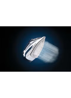 Steam Iron with Ceramic Soleplate/Anti-Drip/Anti-Calc/Auto Shut-Off/Self Clean Function 380 ml 2400 W X2150-B5 Blue/White