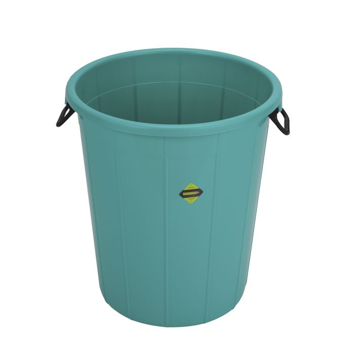 Plastic Drum With Lid, Laundry Hamper With Handles, RF10724 | 100L Washing Bin, Dirty Clothes Storage, Bathroom, Bedroom, Closet, Laundry Basket