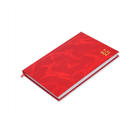 FIS Diary 2024 Arabic/English (Friday & Saturday Combined) A5, Red - FSDI91AE24RE