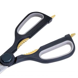 Royalford 3 In 1 Kitchen Scissor - Stainless Steel - Black