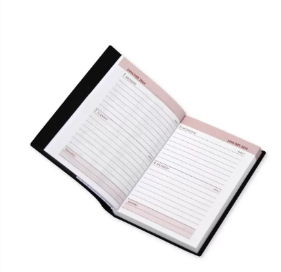 Fis 2024 Pocket Diary English With Pvc Soft Cover Black -FSDI09E24BK