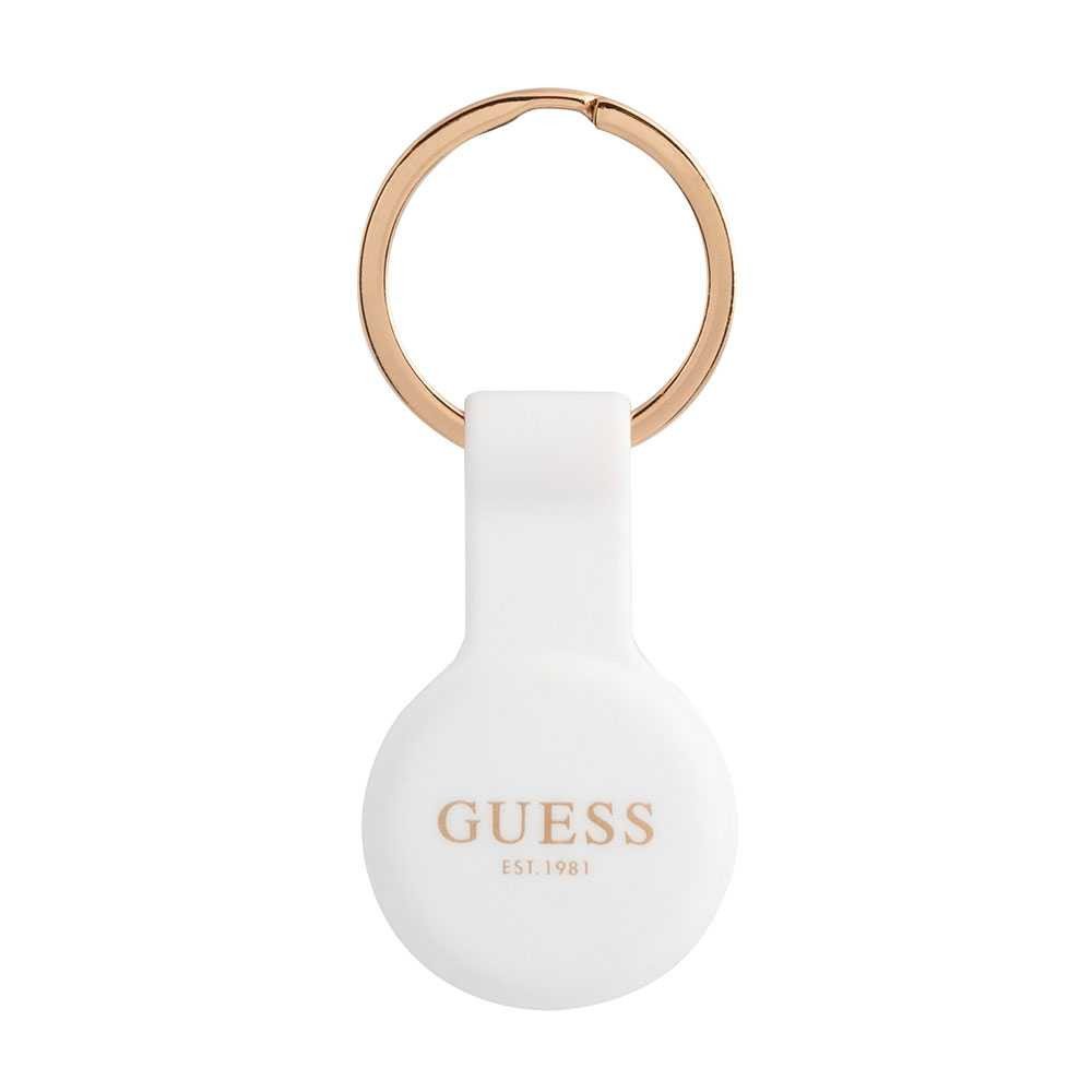 Guess Silicone Classic Logo Case for Airtag - White