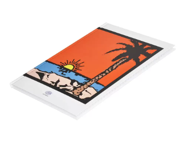 5-Piece FIS Hard Cover Notebook Single Line A4, 100-Sheets - FSNBA419-01