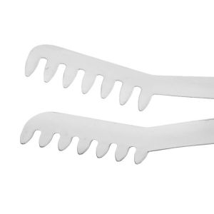 Royalford Kitchen Tongs 75" Serving Tongs - Stainless Steel - Silver