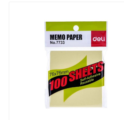 DELI NO.7733 STICKY NOTES 12 PCS